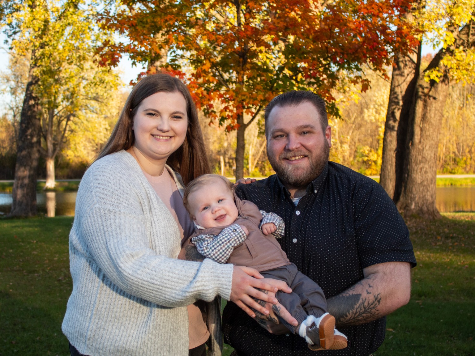 Dalton Caira with his family