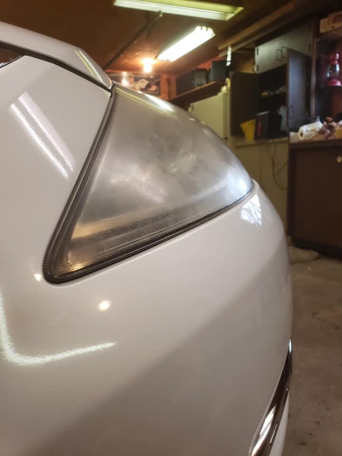 Second headlight before restoration